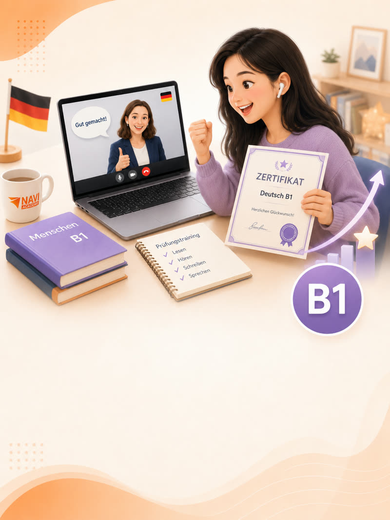 Khóa tiếng Đức B1 — học online cùng NAVI